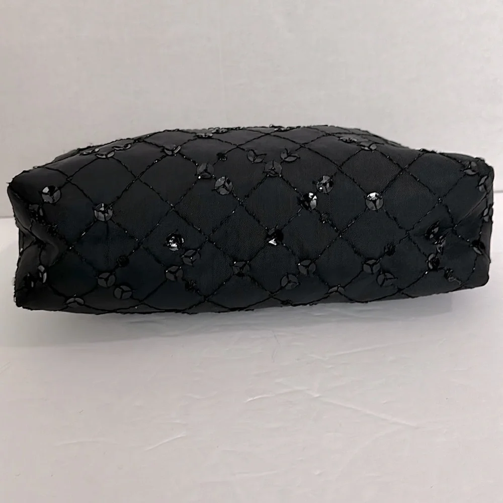 LeSportsac Black with sequins Cosmetic Bag small